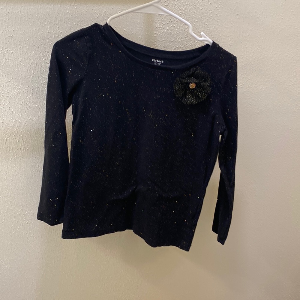 OshKosh Bgosh black and gold speckled shirt